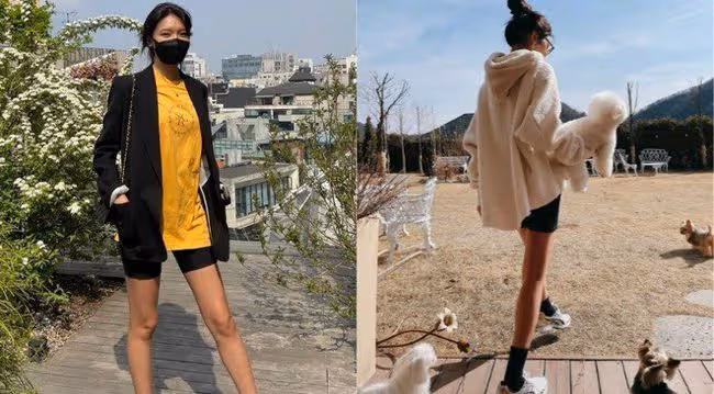 少女時代「長腿代表」秀英，擁有深邃的腹肌，好身材令人羨慕