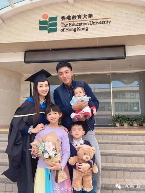 照顧3子女兼讀書︱TVB女星碩士畢業網友封超能媽媽