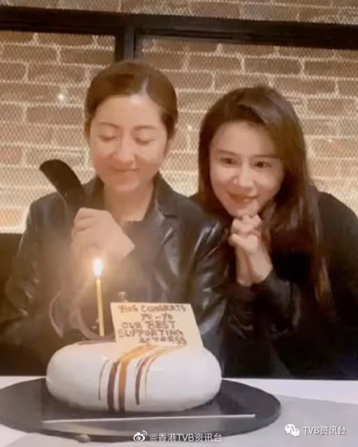 黃翠如出關賀陳自瑤拎女配 頭貼頭借Cake許願