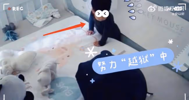 安以軒曬兒子「越獄」日常,變花樣翻床,66房間配滑滑梯大而敞亮