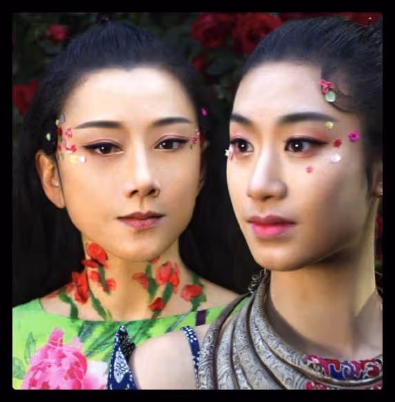 63歲楊麗萍罕穿休閒裝,淡妝露面五官太精緻,皮膚白裡透紅保養佳