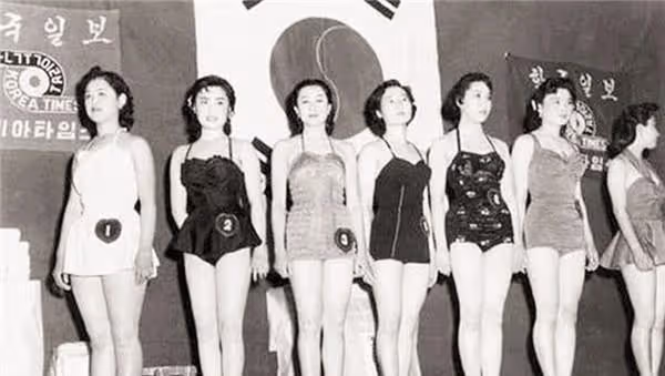70年代韓國選美舊照:大餅臉水桶腰,不整容的韓國美女可還行?