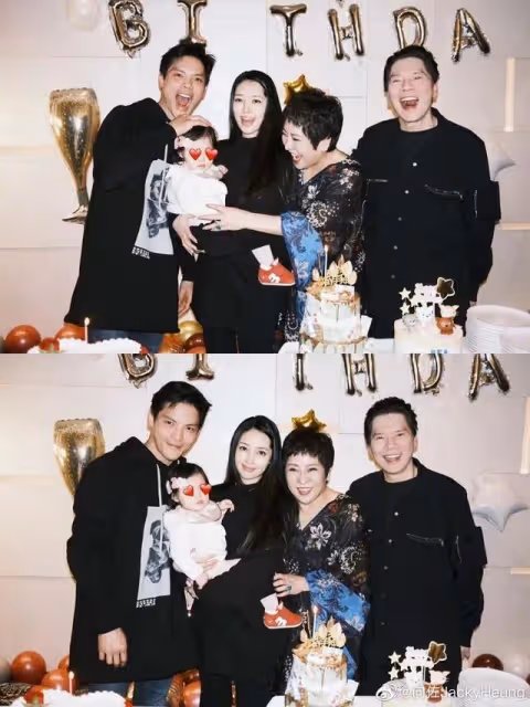 郭碧婷與婆婆陳嵐一同慶生，被指疑似懷上二胎，生日蛋糕泄露玄機