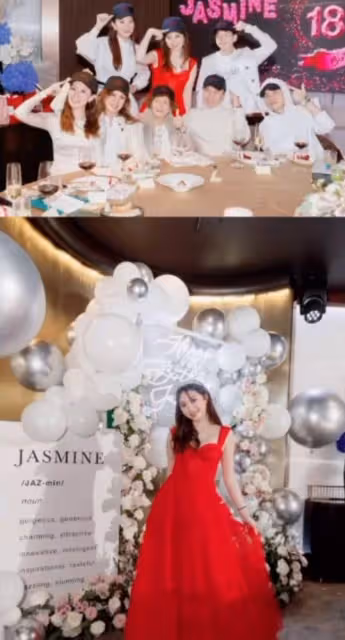 甄子丹為愛女慶生,嘟嘴獻吻女兒太溫馨,18歲甄濟如穿紅裙氣質好
