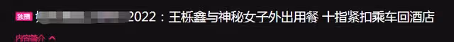 王櫟鑫與女子同回酒店！多次與神秘女子幽會被拍，對比前妻太唏噓