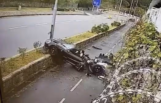 烏龍一場?TVB實力配角疑遇到嚴重車禍,事故現場畫面觸目驚心