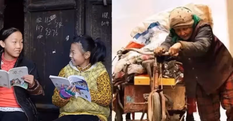 拾荒阿嬤路邊撿回女嬰，靠撿回收供上重點大學，正愁學費「家門口來了一排警車」