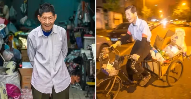 大學教授退休後閒不住，拾荒長達9年，89歲仍在堅持，被質疑「退休金不夠花」，知情人稱：他是拾荒聖人