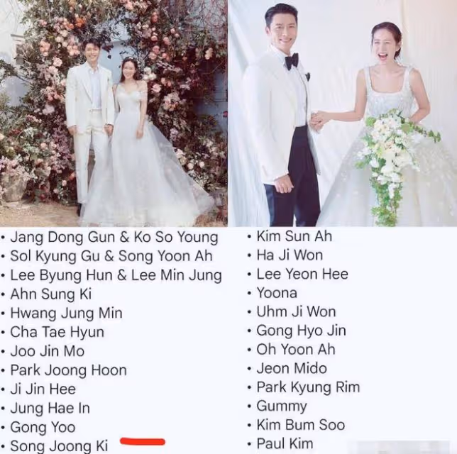 宋仲基參加玄彬的婚禮? 李秉憲也到場, 宋慧喬前任們為何惺惺相惜?