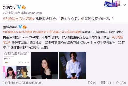 孔孝真接到孫藝珍捧花後宣布戀情:與小10歲男友還沒有結婚計劃