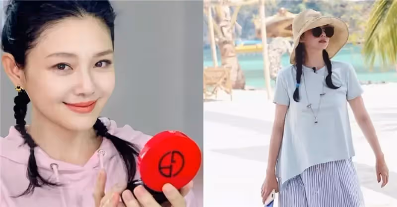 43歲大S厲害！「爛大街」運動裝配丸子頭，活力又少女「素顏皮膚」狀態佳似23！