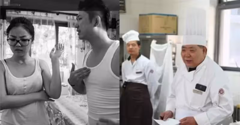 漂亮女子嫌棄做廚師的丈夫窮，與丈夫離婚，幾年後再見他前夫，她坐地上大哭