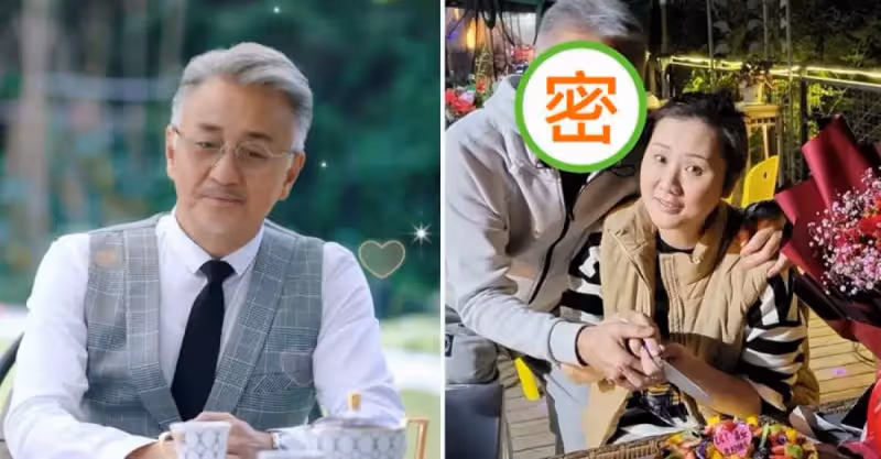 TVB老戲骨吳岱融送鮮花為老婆慶生 夫妻倆甜蜜摟在一起切蛋糕