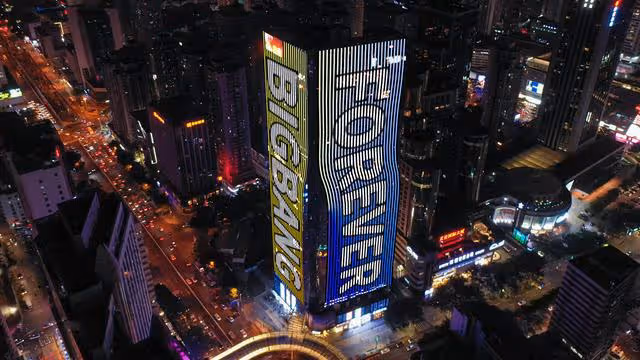 BigBang回歸!六城聯動燈光秀,「爺的青春又回來了」