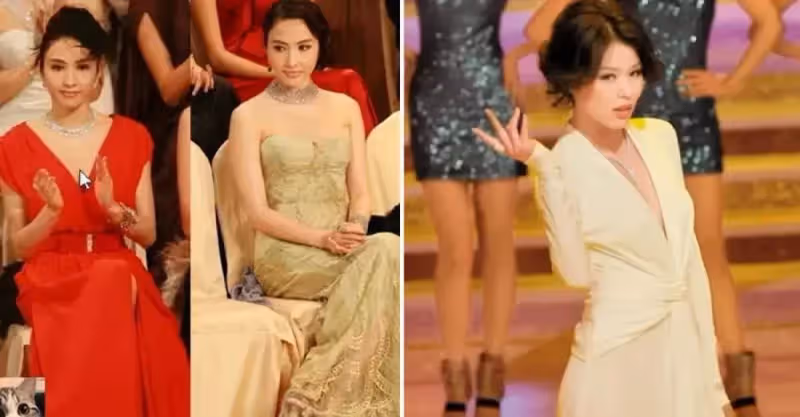 以前的TVB紅毯，女明星是真會穿啊，徐子珊玲瓏有致「永遠的神」