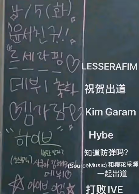HYBE為新女團成員洗白,他們將不當言論和不雅手勢,說成是女王范