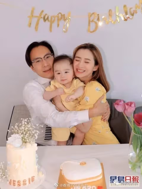 沈卓盈迎來40歲生日！一家三口悉心打扮在家慶祝