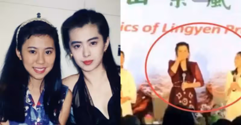52歲王祖賢參加募捐活動，扎著兩個辮子盡顯活力，發際線讓人羨慕