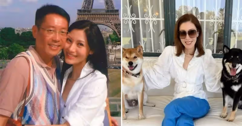 51歲李嘉欣與狗狗合照，瘦成紙片人盤腿似「麻花」，年過半百「笑容似少女」像吃了防腐劑