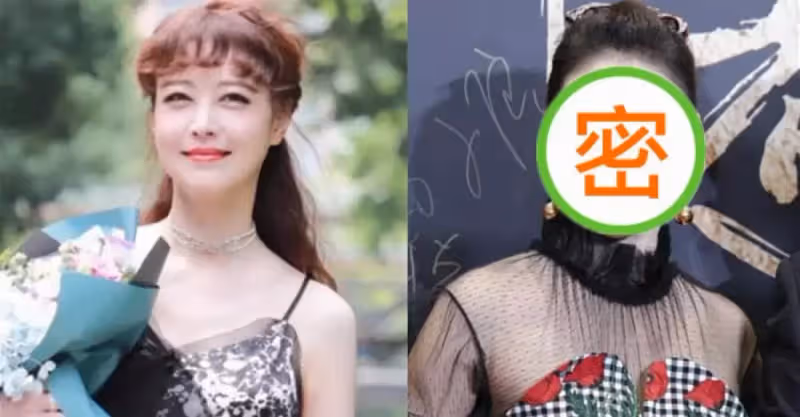 周海媚扮嫩好狠，穿吊帶裙硬P成18歲，看到沒修圖的皺紋，網友：好打臉