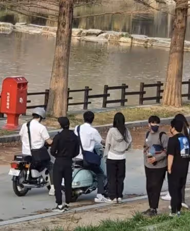 社內相親男主新作, 韓版《想見你》拍攝直擊!安孝燮騎摩托車高度還原