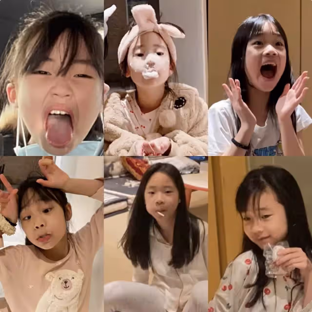 逆襲式生長!小s小女兒10歲生日,兩位姐姐曬其「囧照」,許老三古靈精怪遺傳媽媽:越變越好看