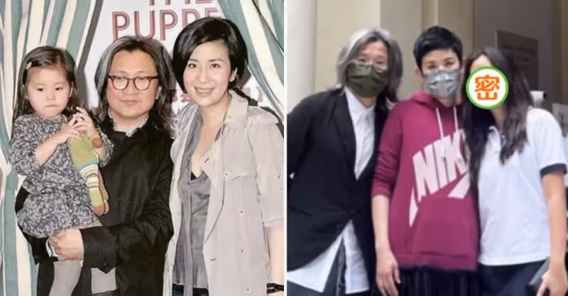 吳君如15歲女兒近照曝光，外形靚麗長腿搶鏡，身高超過陳可辛肩膀，網友：不出道可惜了
