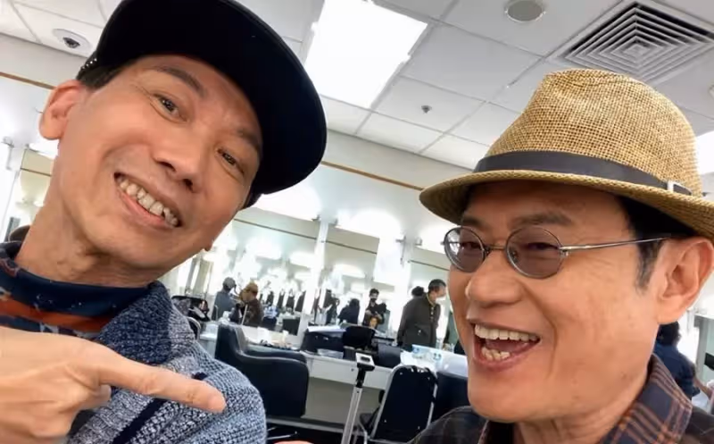 滿頭白發依舊中氣十足的盧海鵬與曾患癌的張達明容光煥發現身TVB