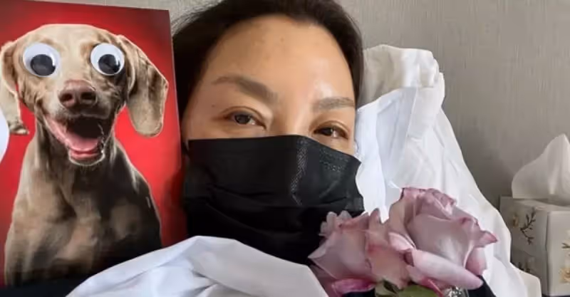 身形暴瘦一大圈！59歲亞洲巨星「確診新冠」曝病床照　她感慨喊：「我有多想和你們在一起」