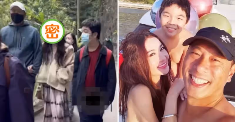 56歲溫碧霞陪丈夫兒子爬山被偶遇，妝容濃豔，造型比拍戲還誇張，網友：像丐幫幫主