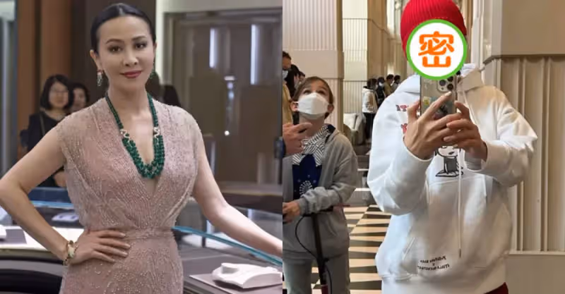 劉嘉玲也太愛美了，做核酸穿6千衛衣戴紅帽打扮奢侈，現場無人識