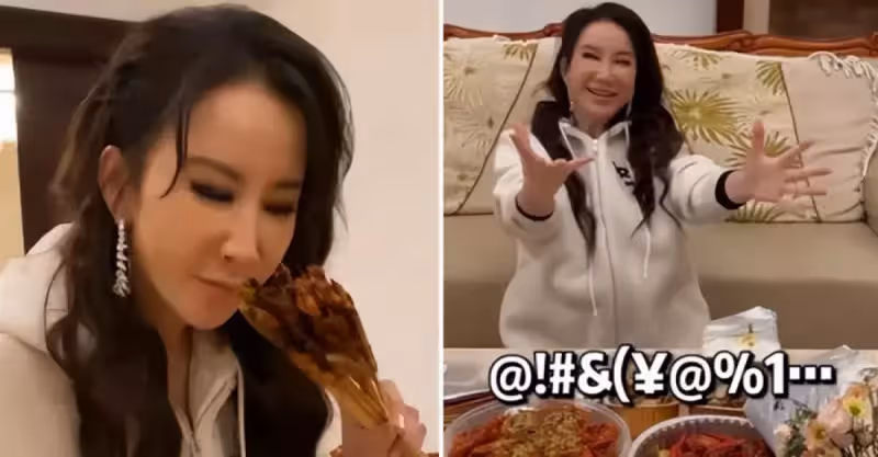 47歲李玟曬居家視訊！看到美食激動說胡話，豪宅內景曝光好奢華