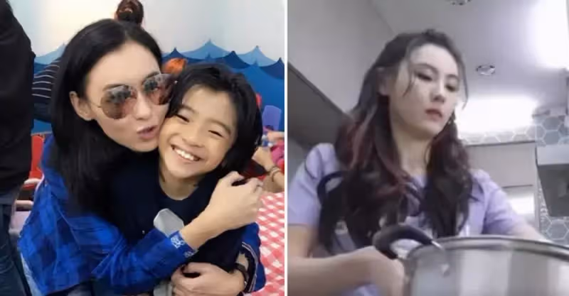張柏芝上海豪宅：滿屋兒子照片，自己睡艾爾莎公主床，裝修很大眾