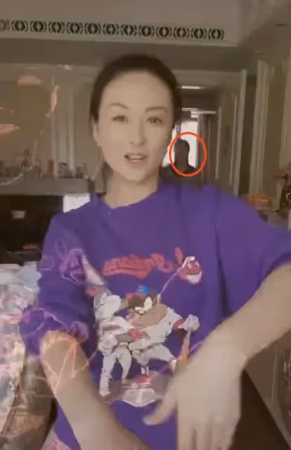 戴嬌倩居家曬素顏熱舞視頻，臥室裝修曝光接地氣，保姆也意外出鏡
