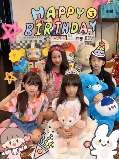 陳浩民一家六口跳舞,10歲女兒長胖被嘲像保姆,兒子留長發引爭議