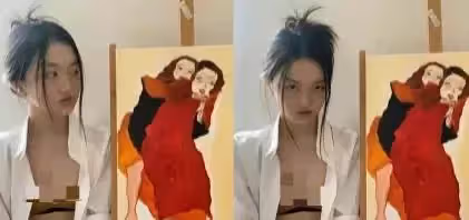 李嫣恢復嘴唇美成媽媽翻版，穿襯衫短裝好清涼，網友：打扮甩王菲幾條街