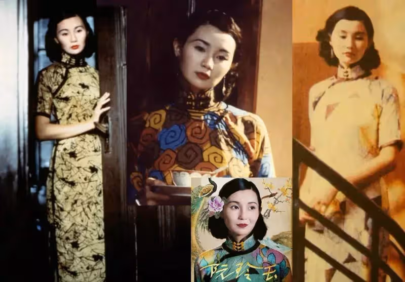 完美曲線、蛇精步伐,別人穿旗袍只是美,她們直接讓人移不開眼