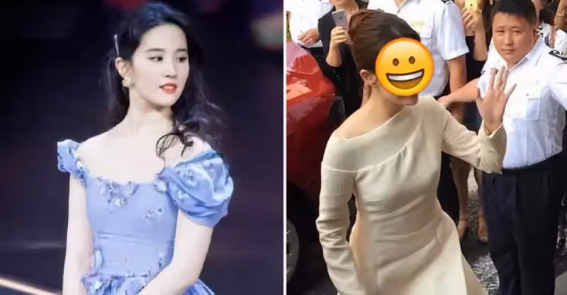 劉亦菲無修生圖曝光！一襲白裙露甜笑似仙女，身材微胖也難掩骨子美
