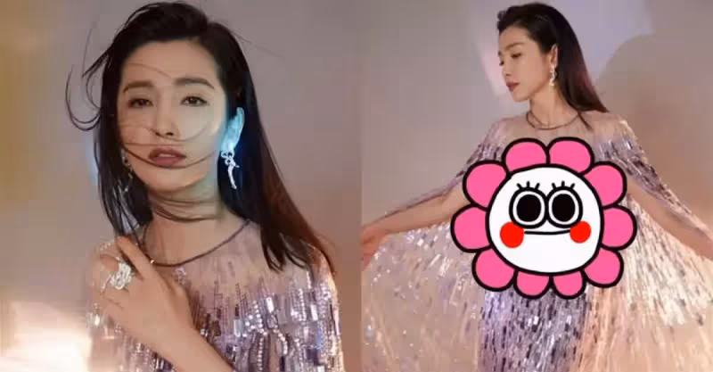 李冰冰裙子穿不穿沒兩樣，美人魚般身材，輕盈網紗太夢幻，網友：太妖嬈