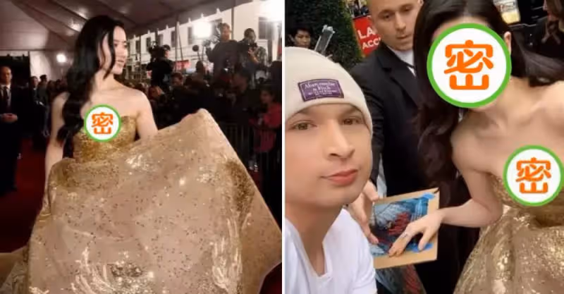 劉亦菲穿高定禮服走紅毯，外媒記者「故意關掉濾鏡」，32歲皮膚太真實，網友：暴露了真實顏值