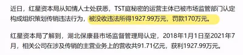 張庭夫婦公司被判定非法傳銷,近3年營業額近百億,被罰沒2100萬