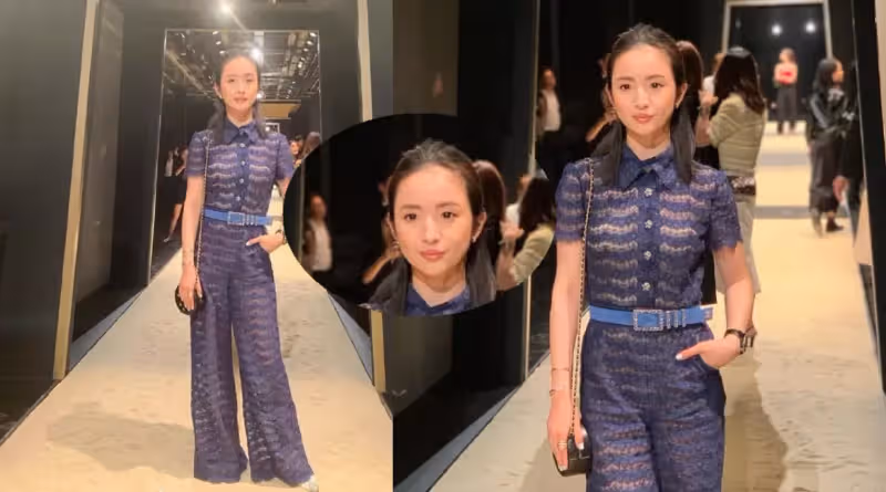 36歲林依晨罕見「穿蕾絲裙」性感走秀,女神P圖前後顏值差距大!