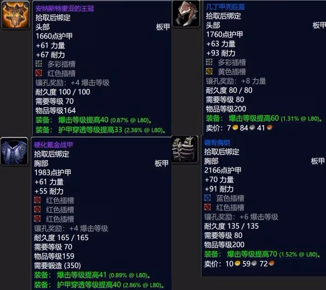 魔獸世界懷舊服：SW裝備WLK保值度分析，陽炎法袍能穿到80級團本