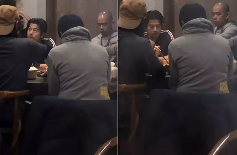 56歲郭富城吃火鍋被偶遇！臉上鬍子拉碴太真實，連吃兩小時不停筷，網：老了還是帥