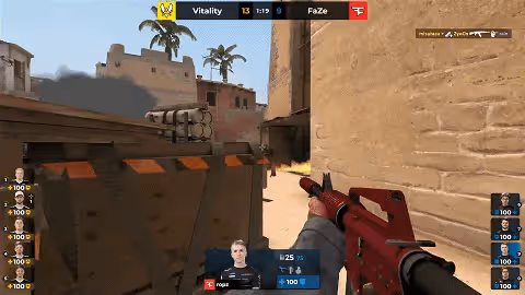 歐洲RMR：FaZe 16-14艱難戰勝vitality