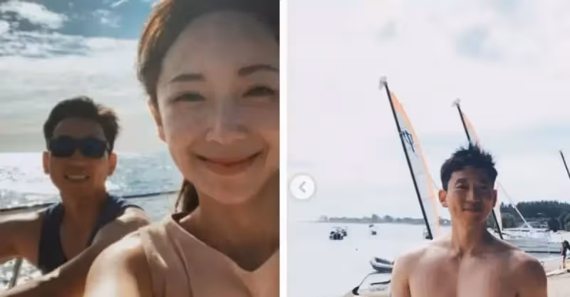 3個孩子的媽！隋棠揪老公度假「大秀少女腿」一轉頭「Tony突然脫上衣」網友流口水：是雷神