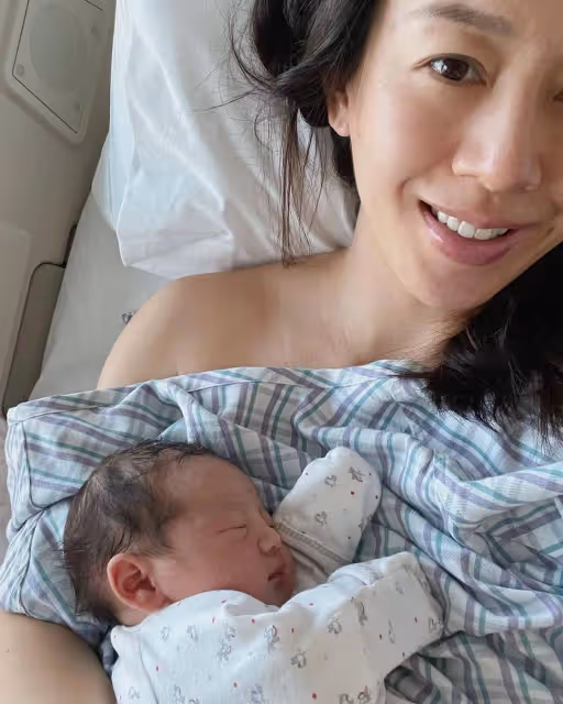 老公施雋賢發文報喜　39歲梁靖琪平安誕下小兒子