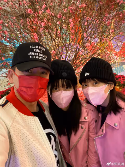 郭政鴻曬與小女兒合照　網贊「顏值高」與關曉彤撞臉