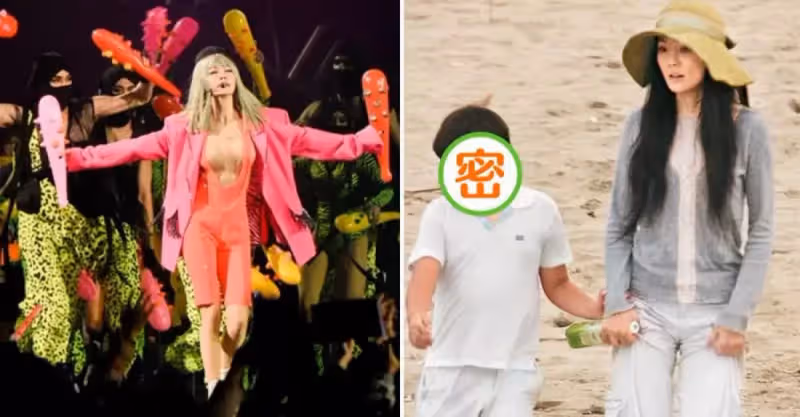 22歲兒子「藏十年首現身」從不開口喊媽！謝金燕「辣穿深U連身」從3層樓空降：全家團圓了