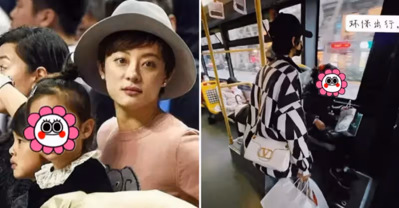 孫儷背8萬元名牌包包坐公交出行，「環保出行」特別贊，女兒乖巧跟隨，自曝「女兒想鄧超想到哭」，對媽媽態度卻大不同